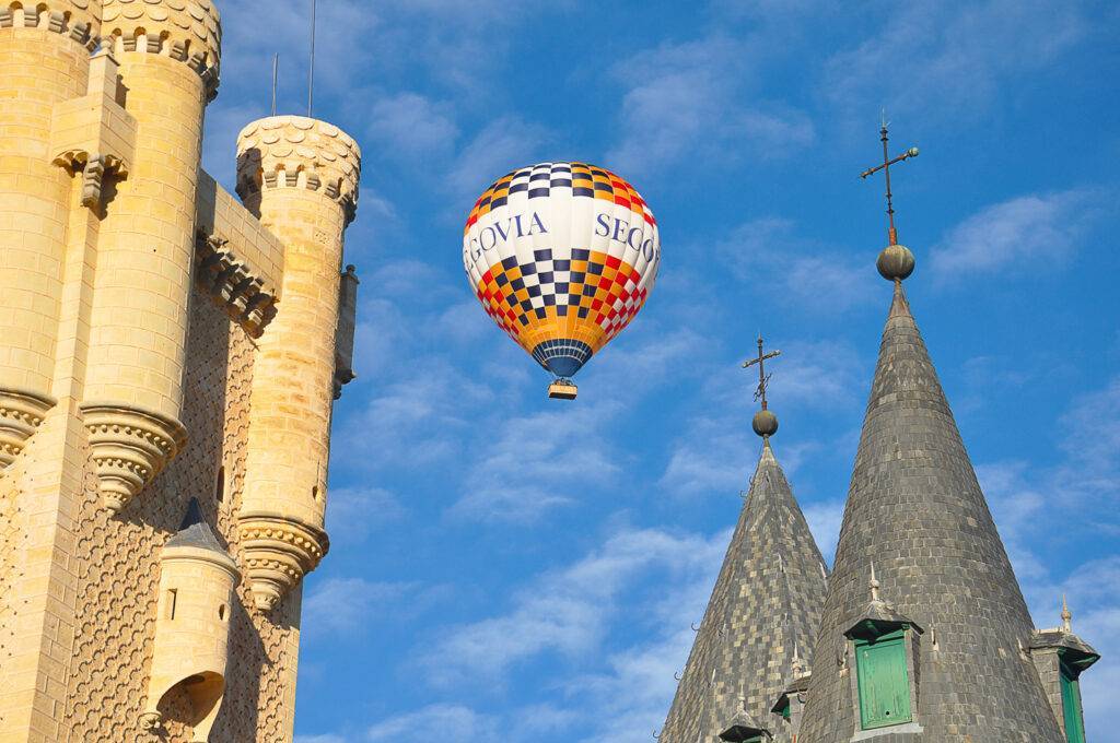 El mundo desde un globo: El Alcázar de Segovia