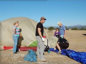 Packing hot air balloon