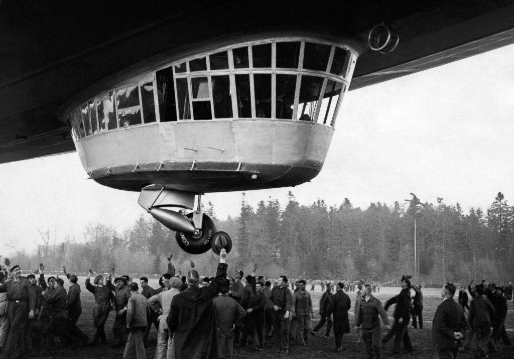 Detalle del dirigible Hindenburg