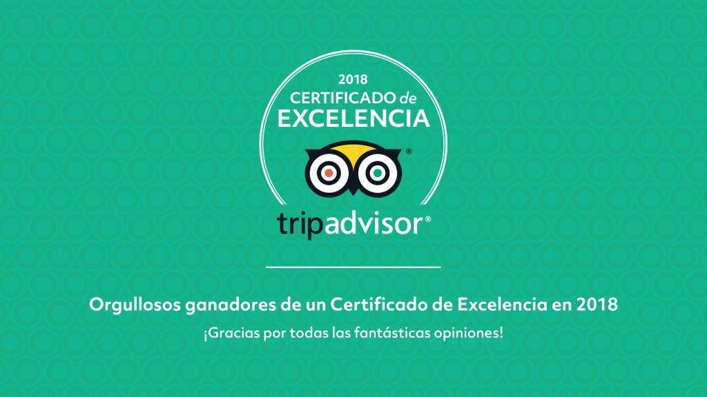TripAdvisor Experience 4º Certificado de Excelencia para Siempre en las nubes