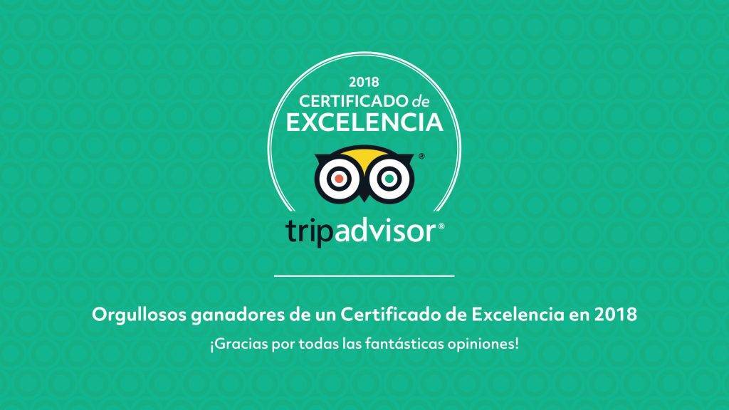 TripAdvisor Experience 4º Certificado de Excelencia para Siempre en las nubes TripAdvisor Experience 4º Certificado de Excelencia para Siempre en las nubes