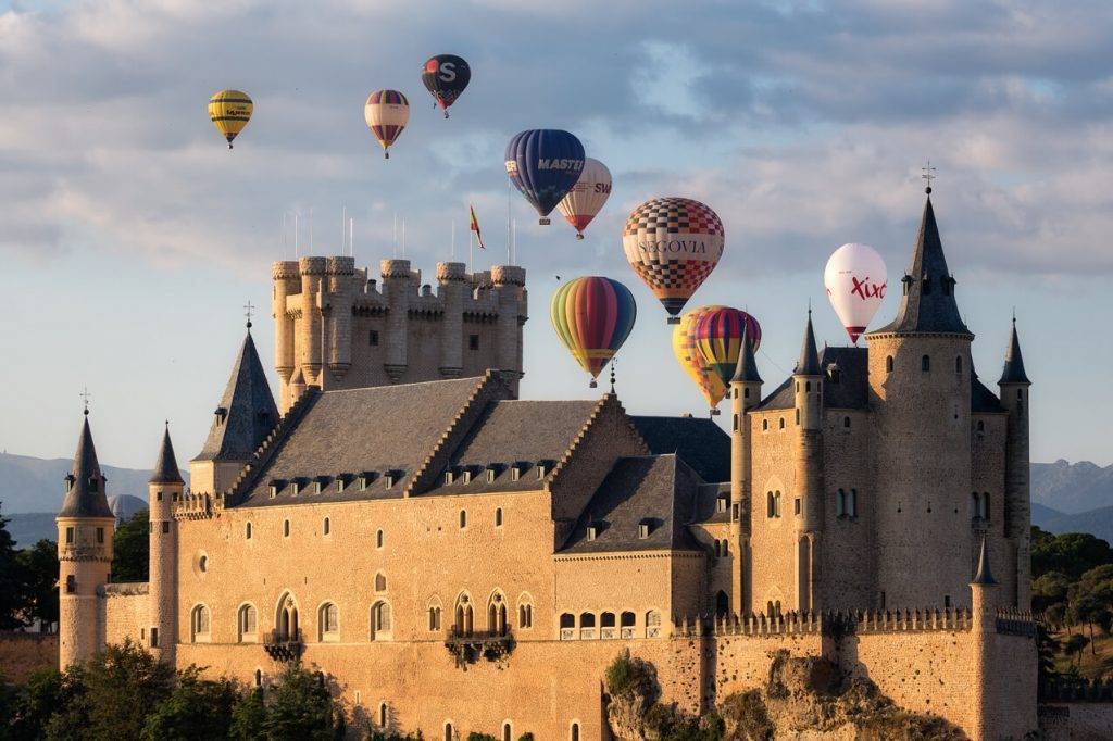 Concurso fotográfico de globos en Segovia. Foto ganadora de Eduardo Marcos.