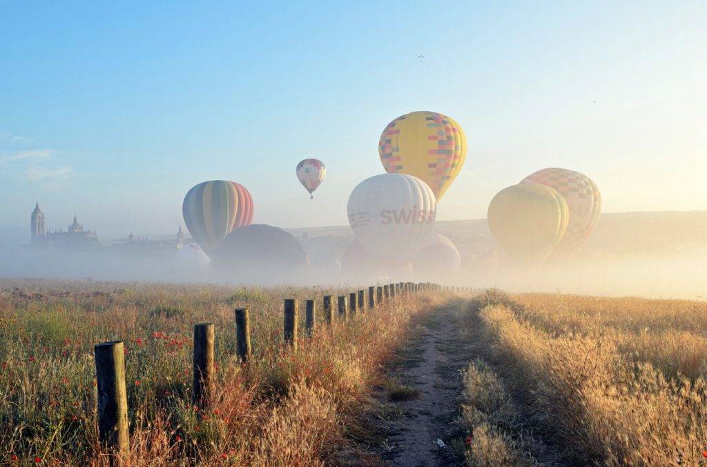 Concurso fotográfico de globos en Segovia