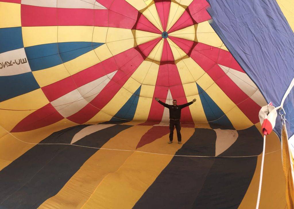 Globo aerostático solidario