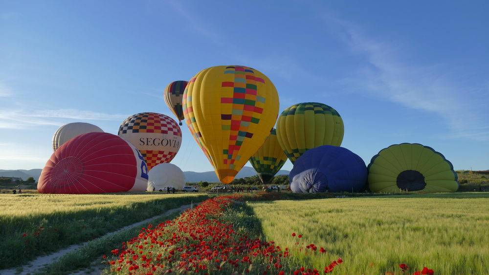 Ruta en globo y a pie por el río Eresma