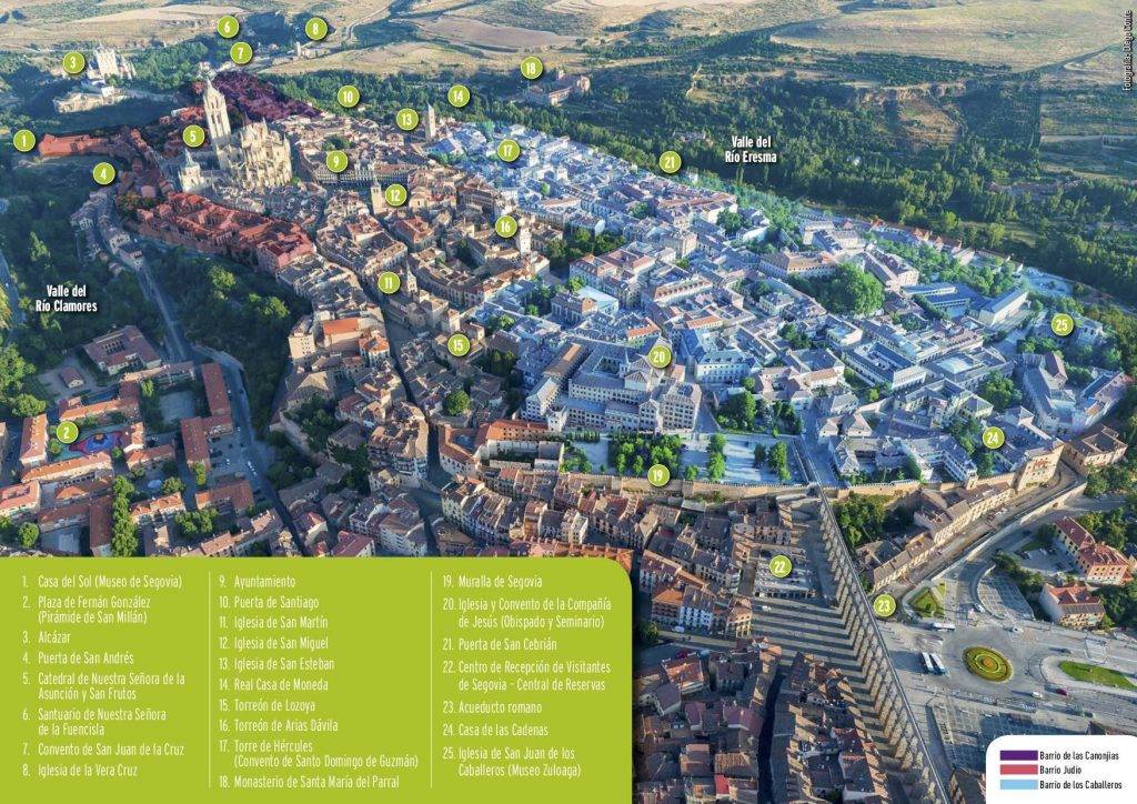 Segovia desde un globo