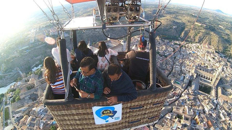 Volando en globo en Toledo