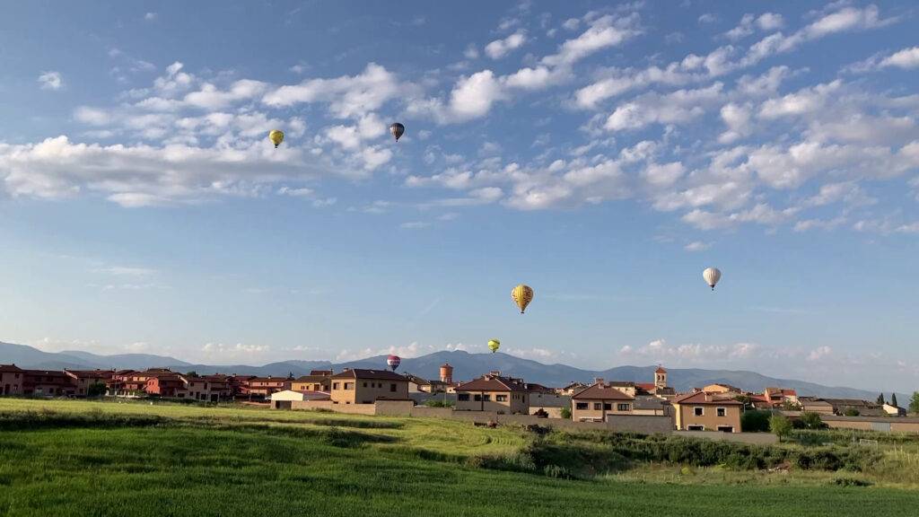 Volar en globo en Segovia 30-5-21