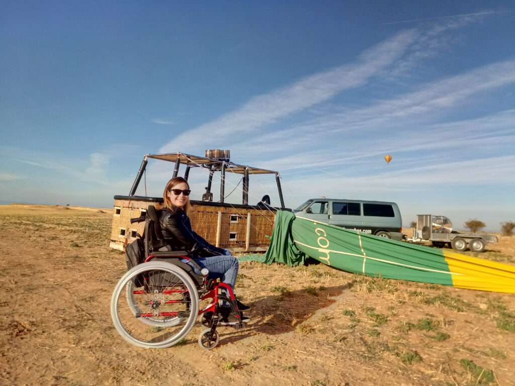 Volar en un globo accesible