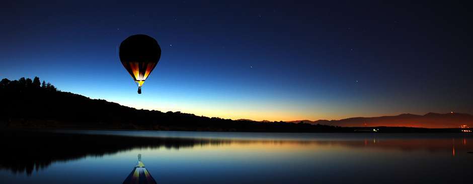 Vuelo nocturno en globo