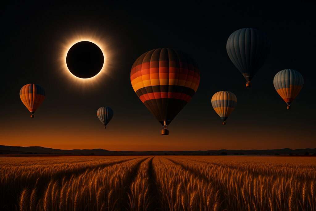 Eclipse en globo Eclipse en globo